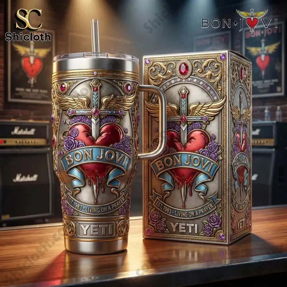 Bon Jovi Livin On A Prayer 40 Oz Tumbler