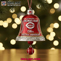 Cincinnati Reds 156th Anniversary Christmas Bell Ornament