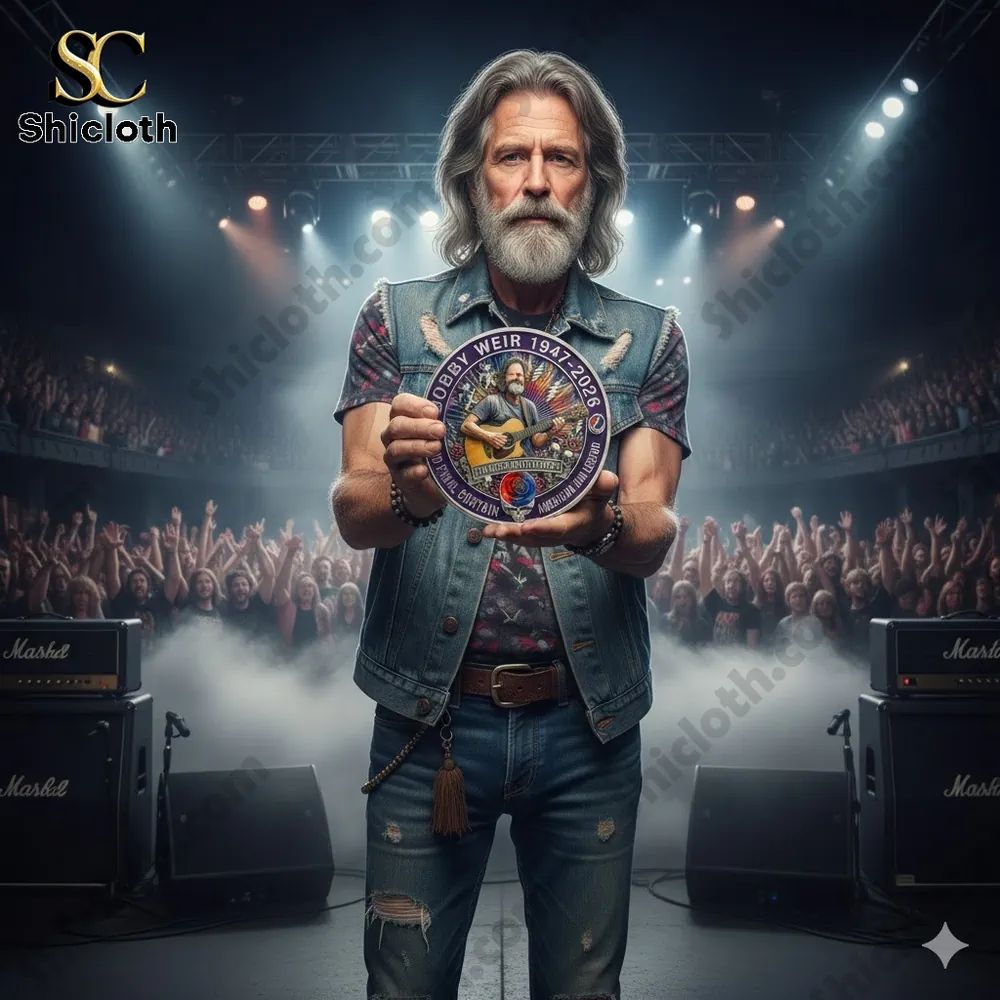 Bob Weir The Music Never Stopped 1947-2026 Tribute Coin