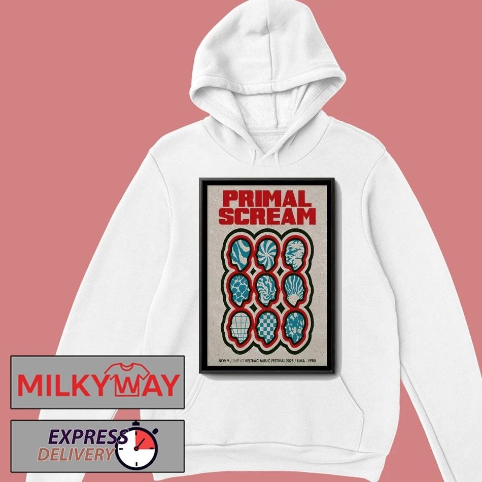 Primal Scream Lima Peru Show Poster shirt