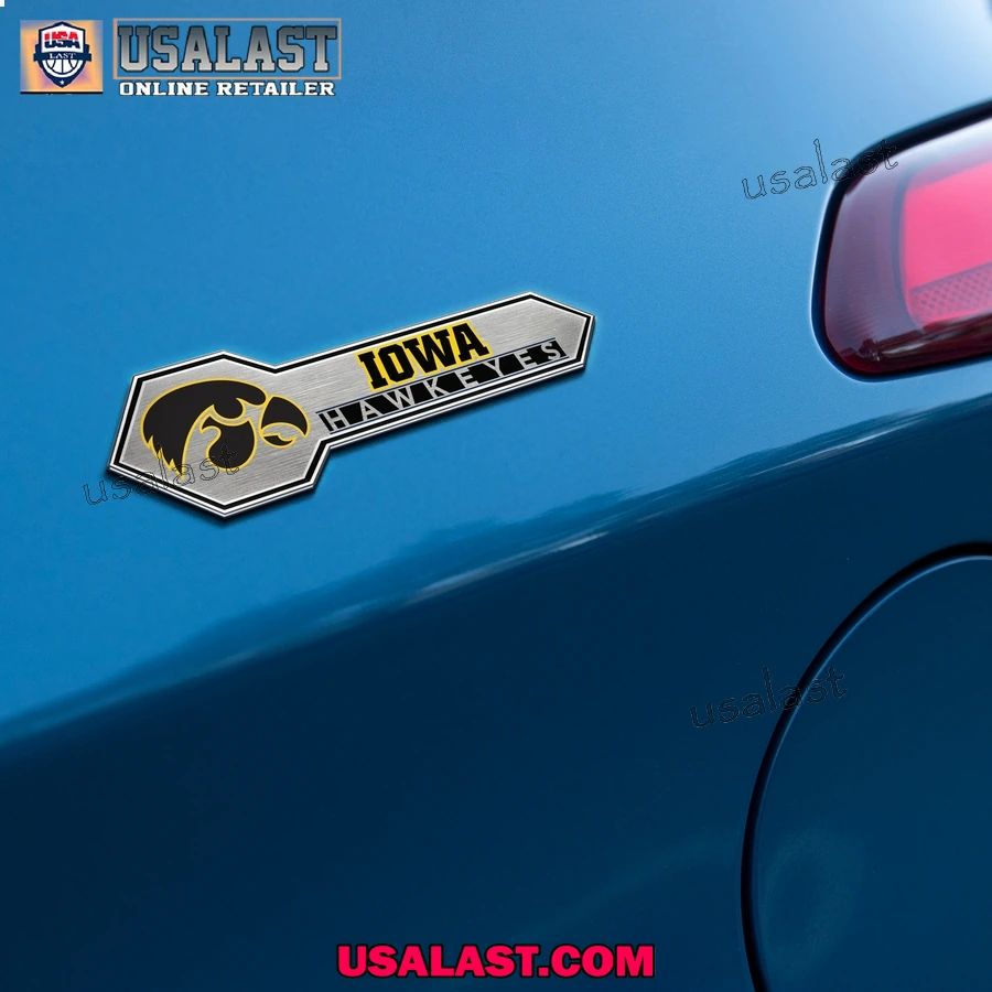 Iowa Hawkeyes Edition 3D Car Badge Sticker