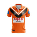 NRL Wests Tigers Custom Name Number 2025 Away Jersey Polo Shirt