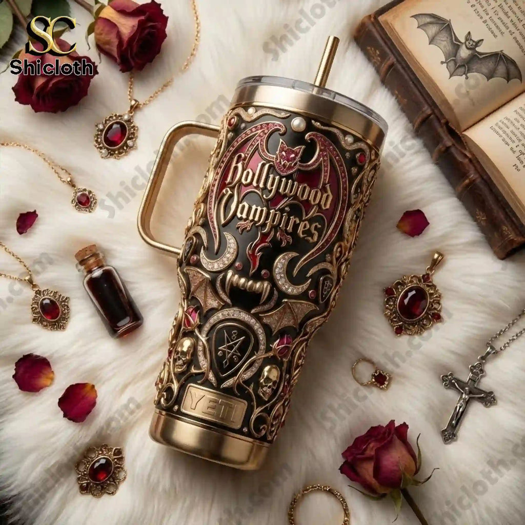 Hollywood Vampires 40 oz Yeti Tumbler With Handle
