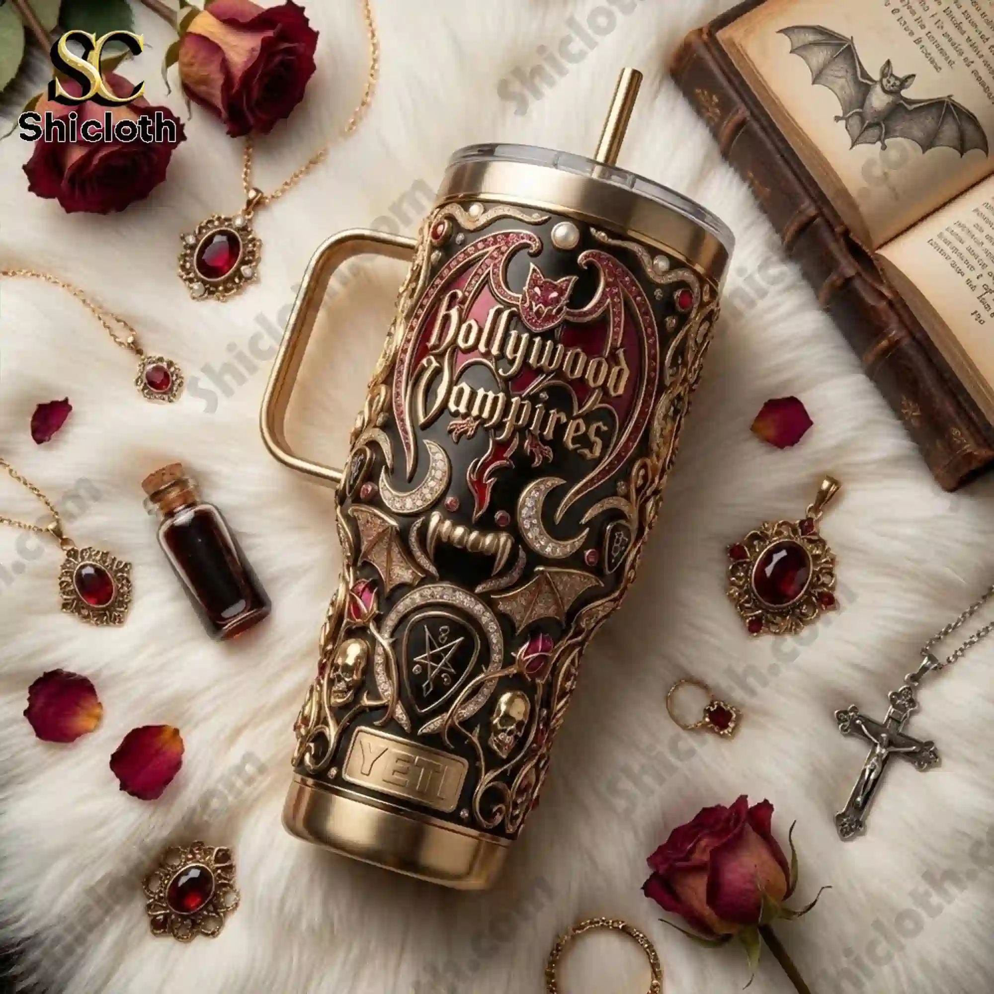 Hollywood Vampires 40 oz Yeti Tumbler With Handle