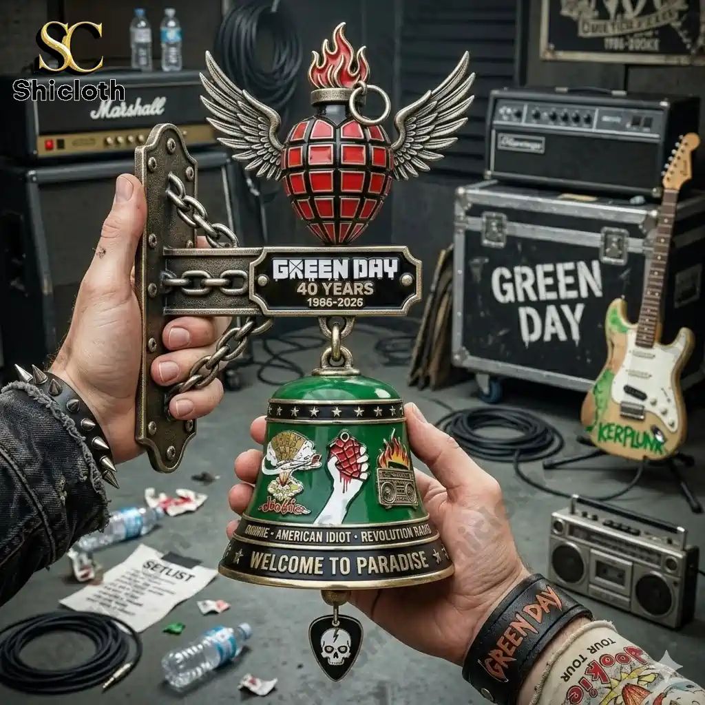 Green Day 40th Anniversary American Idiot Album Art Door Wall Bell