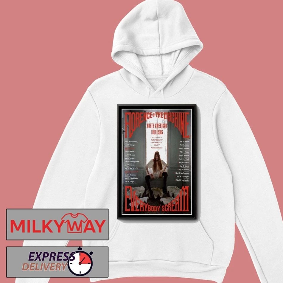 Florence The Machine North American Tour 2026 Poster shirt