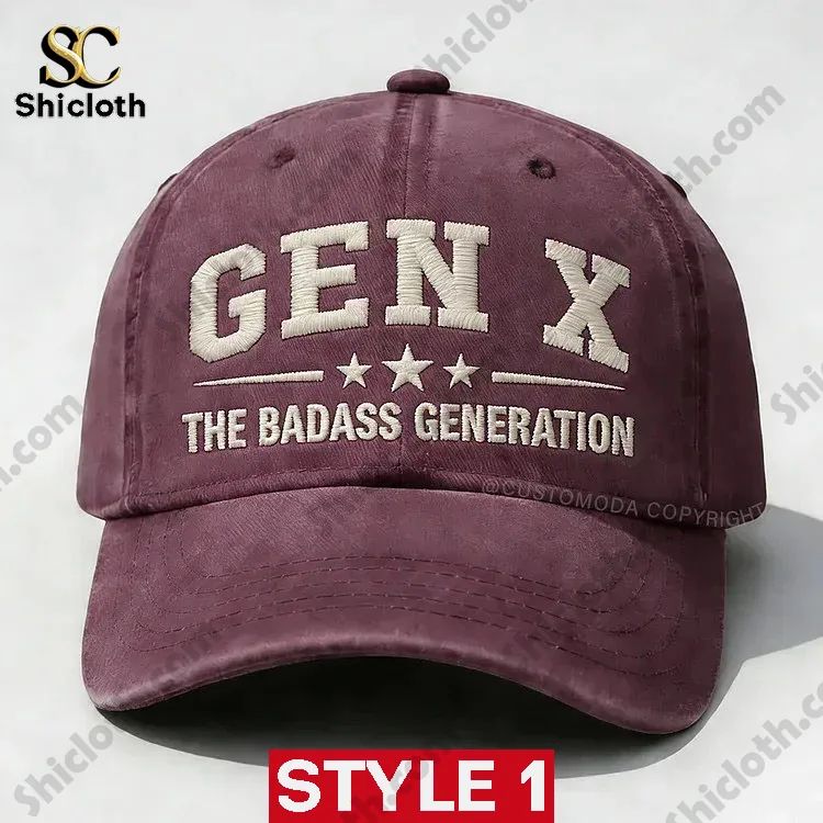 Gen X The Badass Generation Embroidery Cap Hat