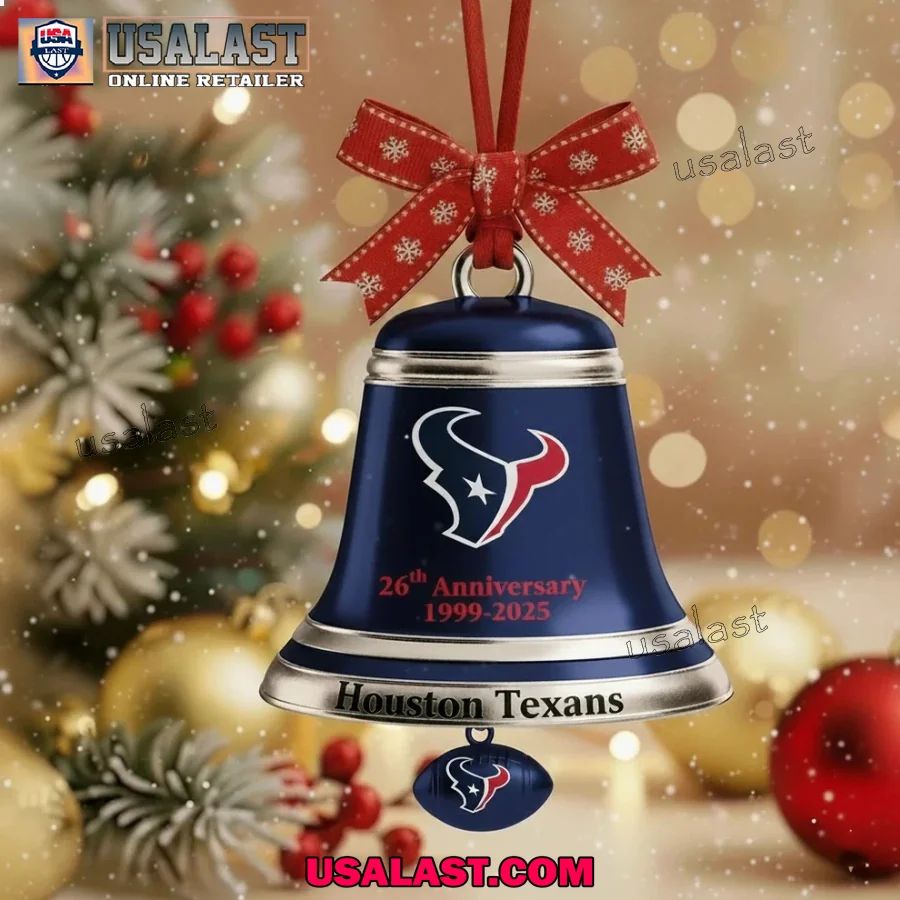 Houston Texans 2025 Christmas Bell Ornament