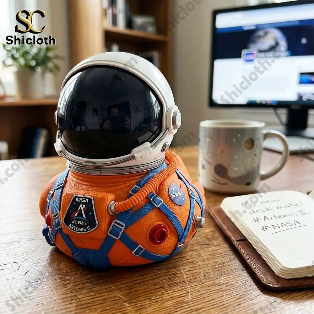 NASA Artemis II Mission Moon Launch Commemorative Astronaut Duck
