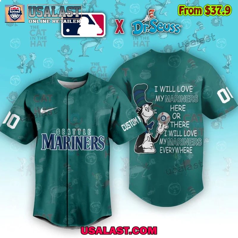 Seattle Mariners x Dr Seuss Baseball Jersey