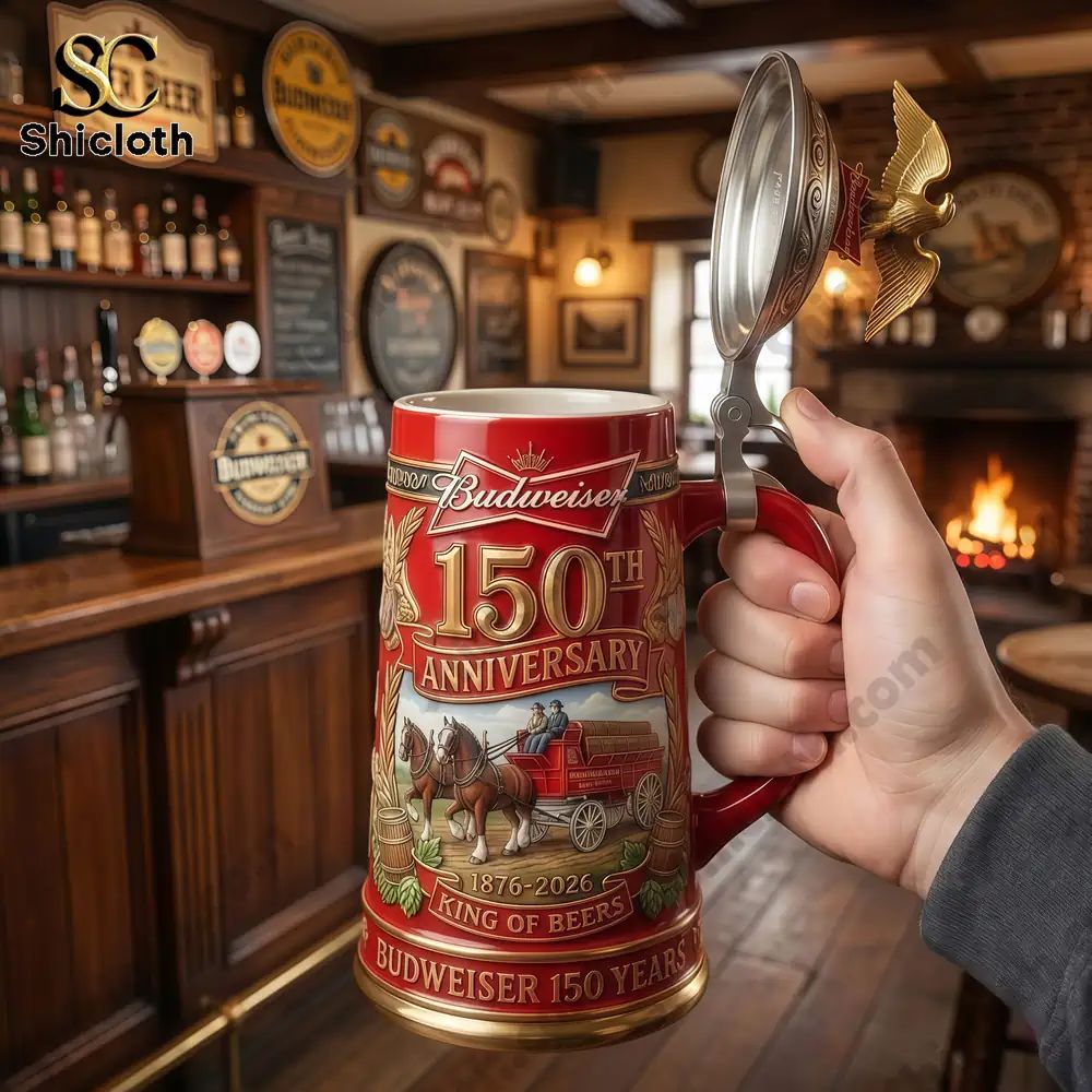 Budweiser 150th Anniversary Commemorative Collector Beer Stein
