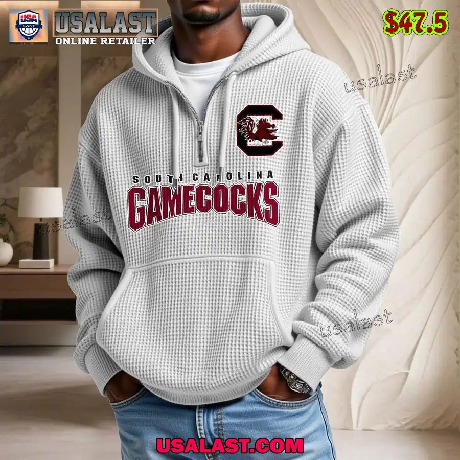 South Carolina Gamecocks Waffle Half Zip Hoodie