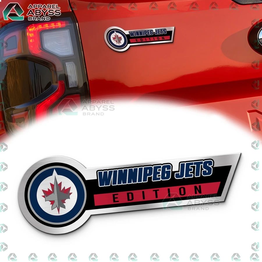 Winnipeg Jets Edition 3D Engraved Car Name Emblem