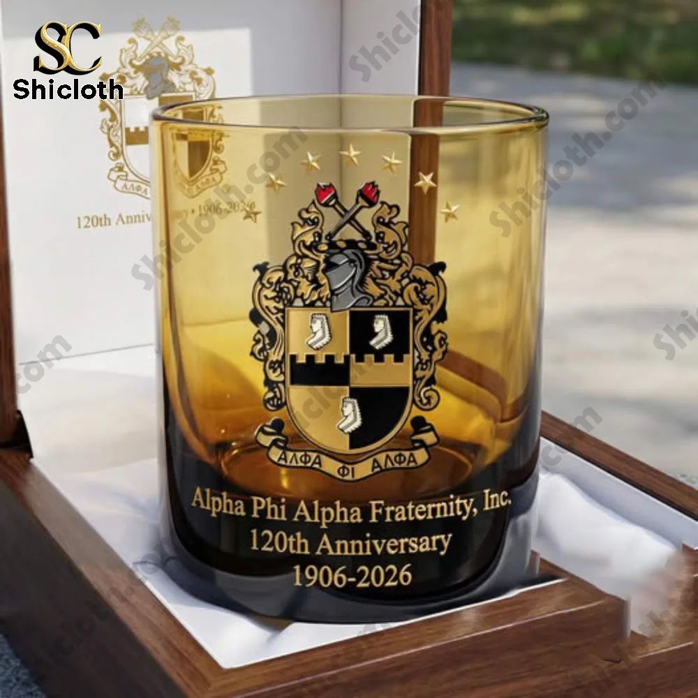 Alpha Phi Alpha Fraternity Inc. 120Th Anniversary 1906-2026 Whisky Glass