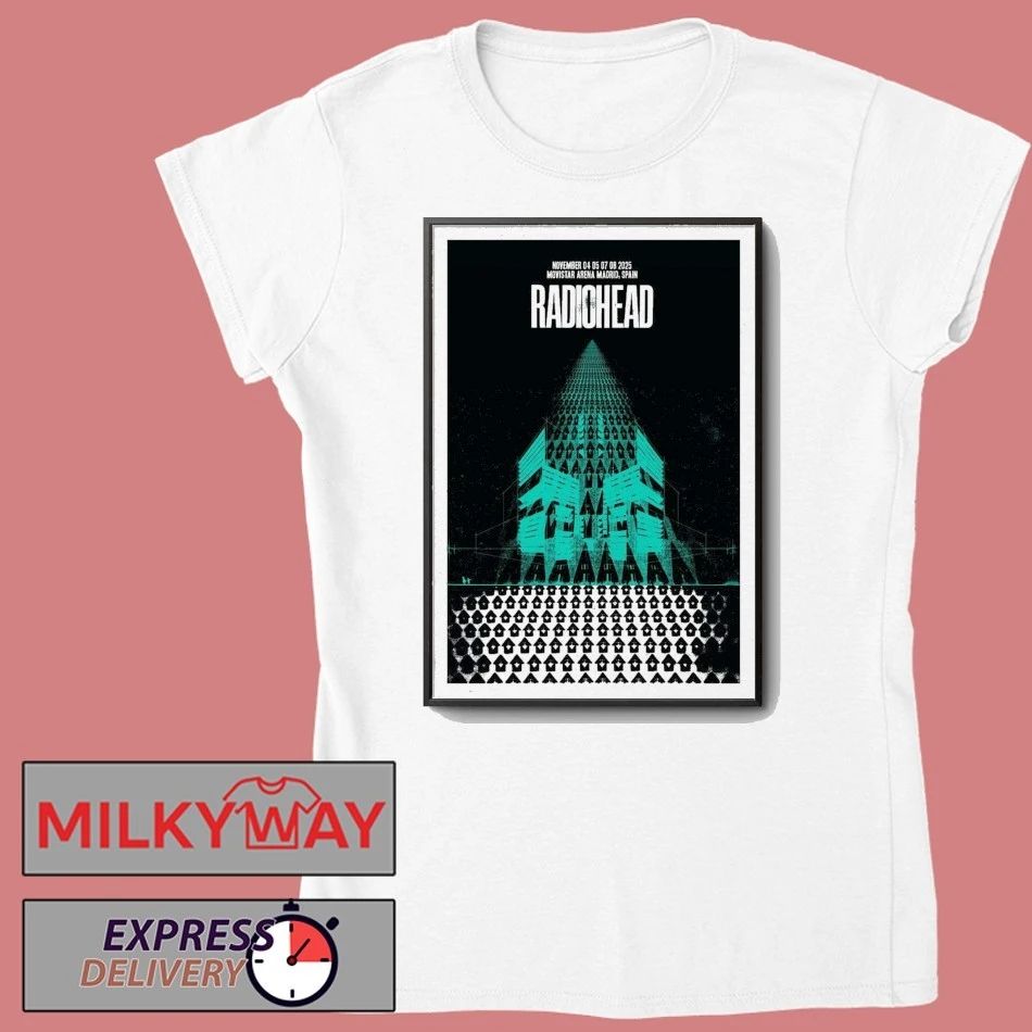 Radiohead Live Tour Madrid, Spain Nov 2025 Poster shirt