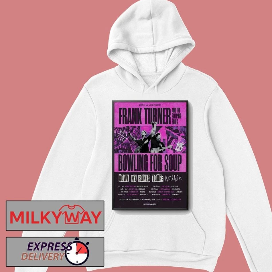 Bowling For Soup 2026 Bowl My Bones Tour AUS Poster shirt