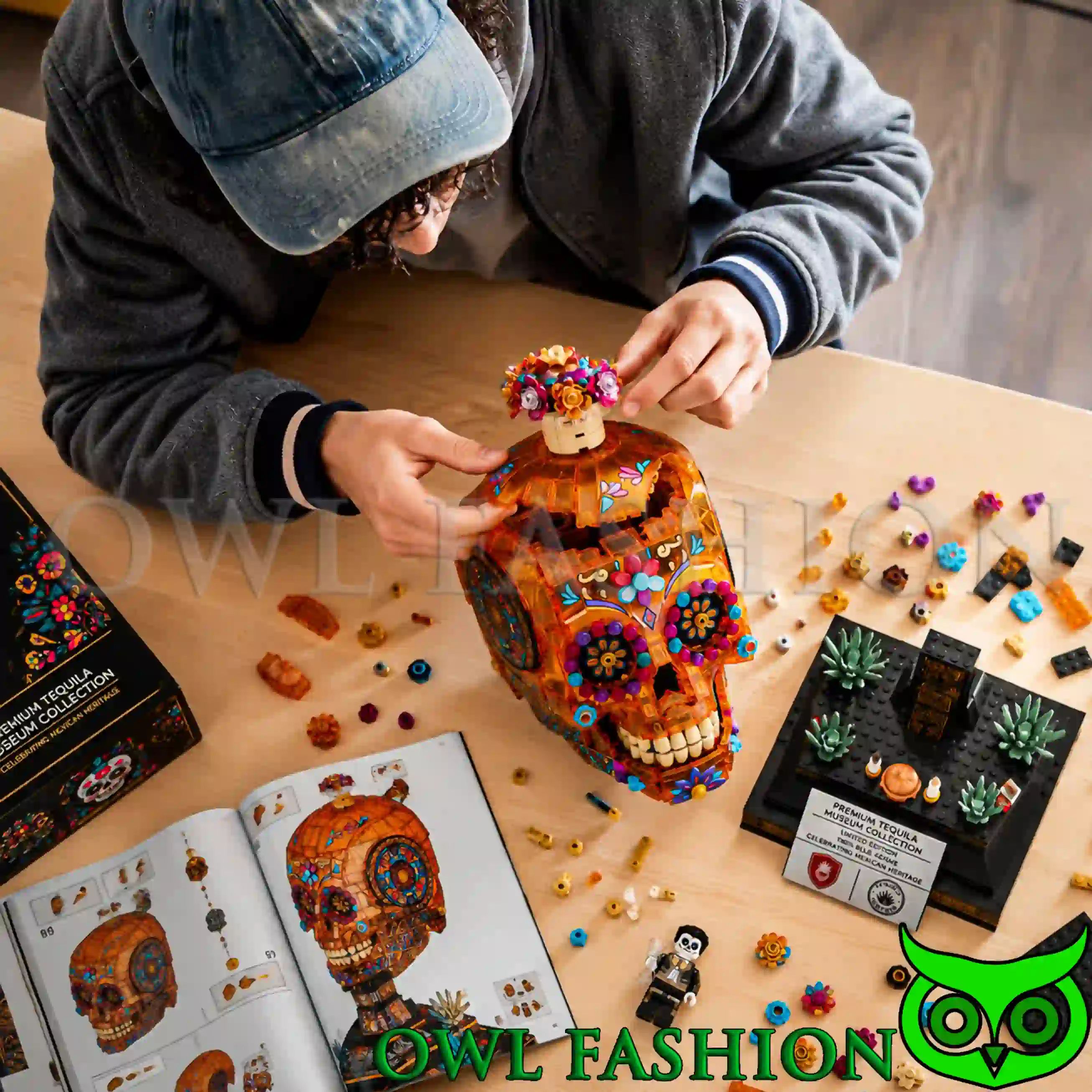 Premium Tequila Museum Collection Skull Building Set