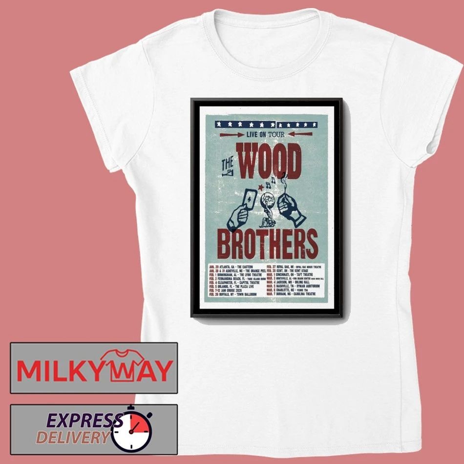 The Wood Brothers Live On New Tour 2026 Poster shirt