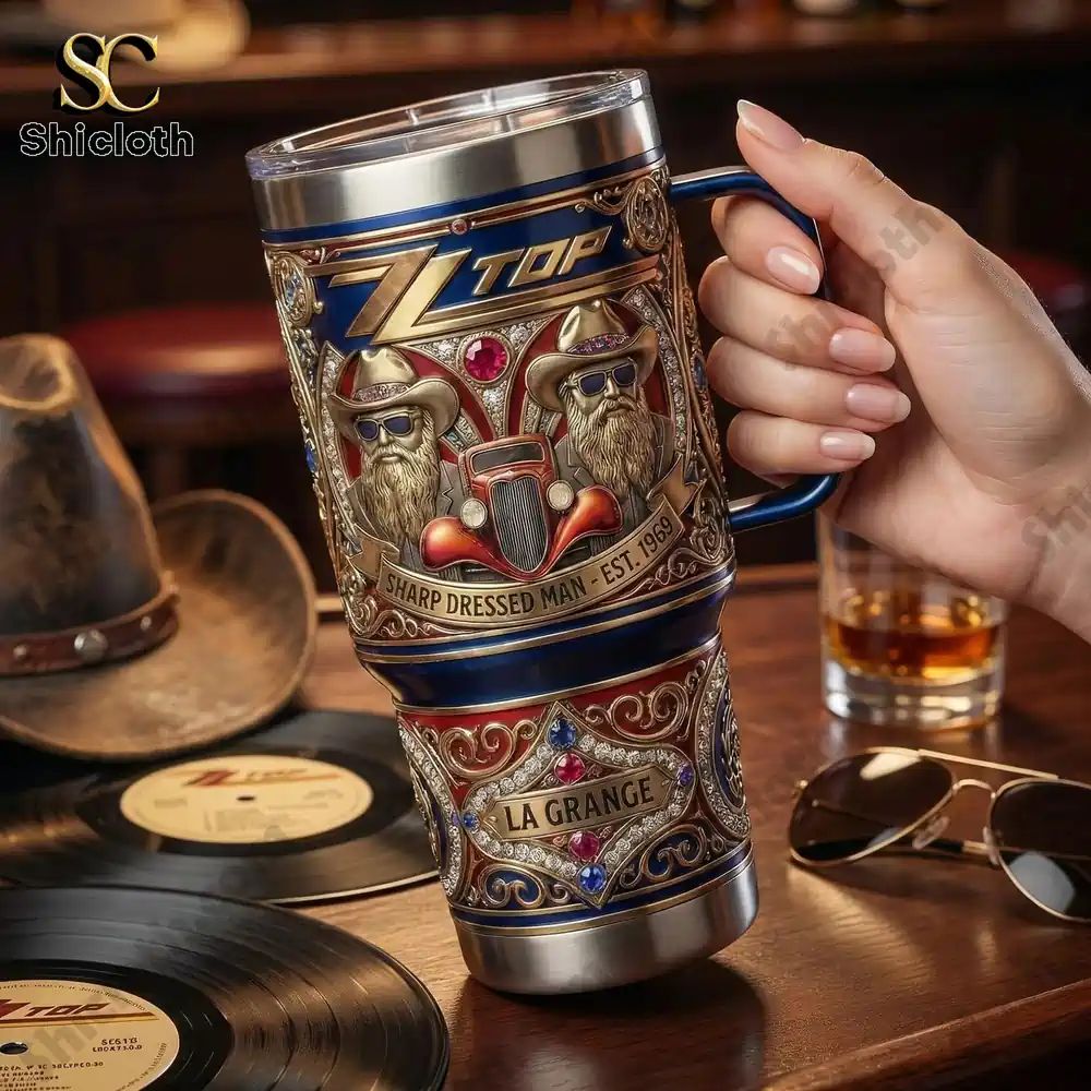 ZZ Top Sharp Dressed Man Tumbler 2026