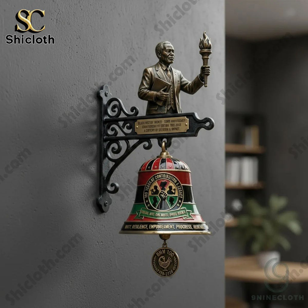 Black History Month 100th Anniversary 1926-2026 Commemorative Wall Bell