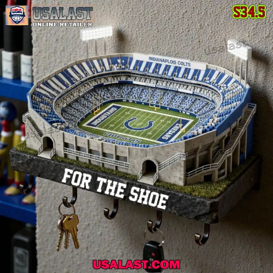 Indianapolis Colts Sports Stadium Key Hooks, Key Holder