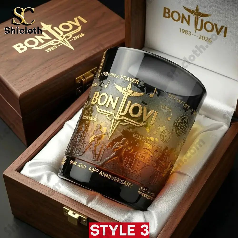 Bon Jovi 43rd Anniversary Collector’s Glass