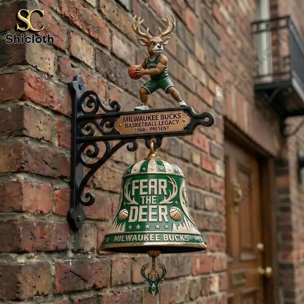 Milwaukee Bucks Feer The Deer Wall Bell