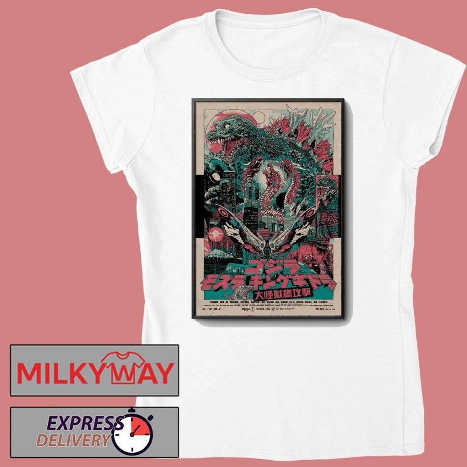 Tyler Stout GMK Giant Monsters All-Out Attack Japanese Edition Poster shirt