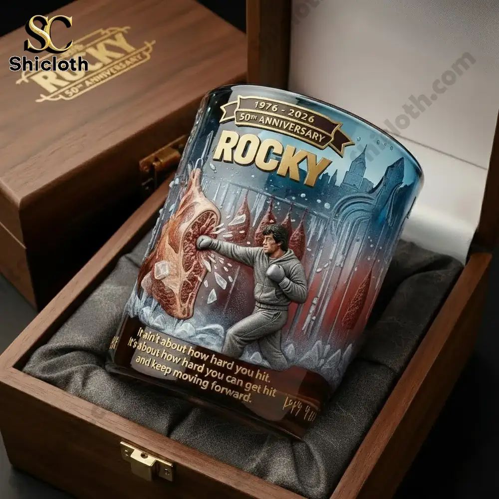 The Rocky Balboa 50th Anniversary Glass