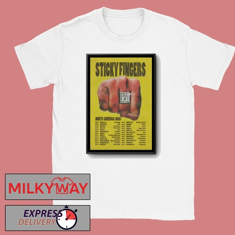 Sticky Fingers North America 2026 Shows Poster shirt