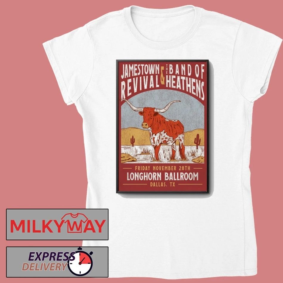 Jamestown Revival And The Band Of Heathens Tour Dallas TX On Nov 28 2025 Poster shirt