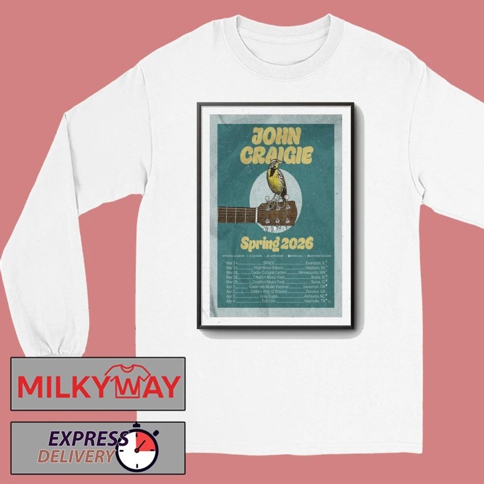 John Craigie Tour Spring 2026 Poster shirt
