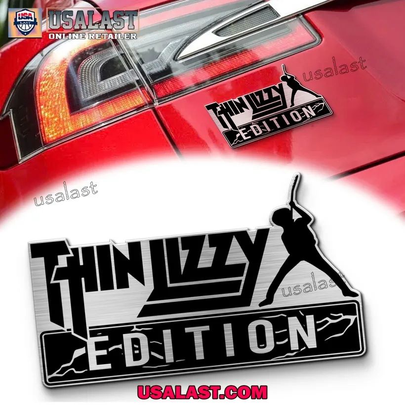 Thin Lizzy Edition 3D Engraved Car Emblem Sticker