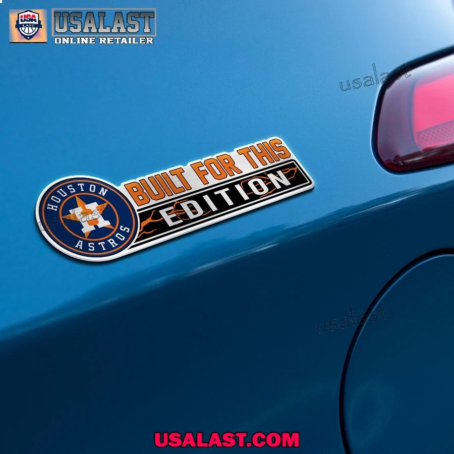 Houston Astros Edition Engraved Car Name Badge
