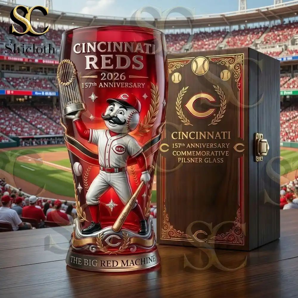 Cincinnati Reds 157th Anniversary Collector’s Beer Glass