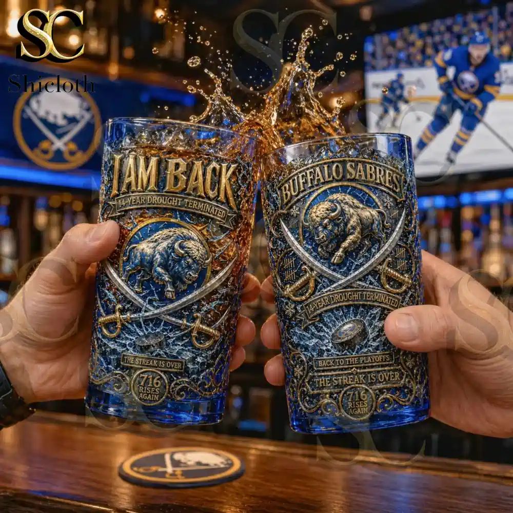 Buffalo Sabres 14-year Drought Terminated Beer Glass