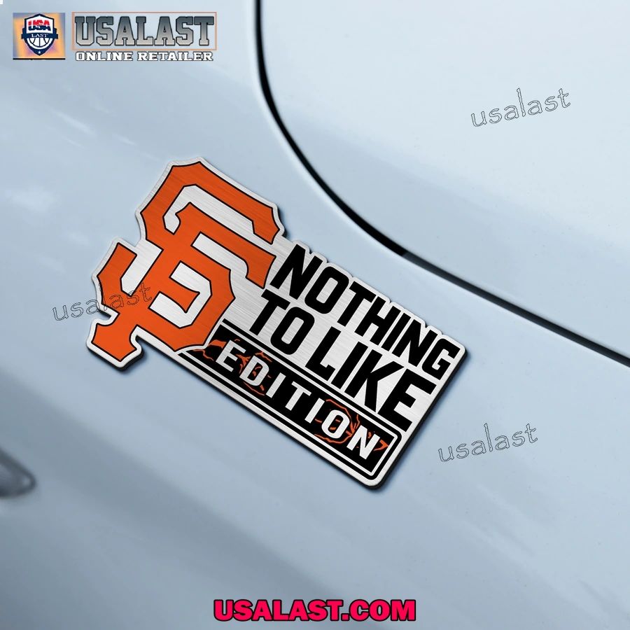 San Francisco Giants Edition Engraved Car Name Badge