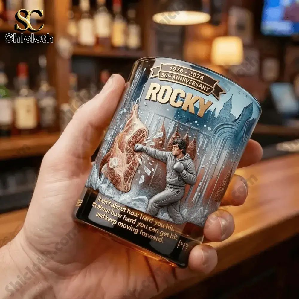 The Rocky Balboa 50th Anniversary Glass