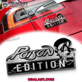 Poison Rock Edition 3D Engraved Car Emblem Sticker