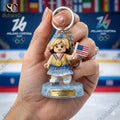 Winter Gold 2026 Champion Skater Collector Keychain