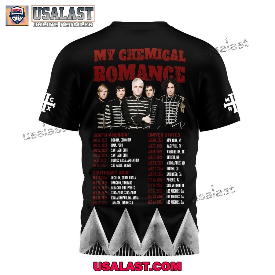 My Chemical Romance South America 2026 Tour 3D Shirt