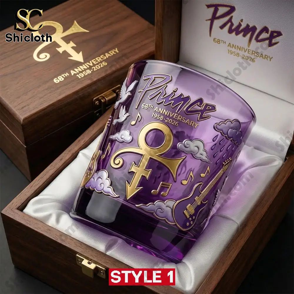 Prince 68th Anniversary 1958-2026 Collector’s Whiskey Glass