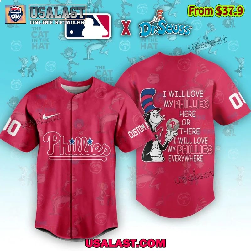 Philadelphia Phillies x Dr Seuss Baseball Jersey