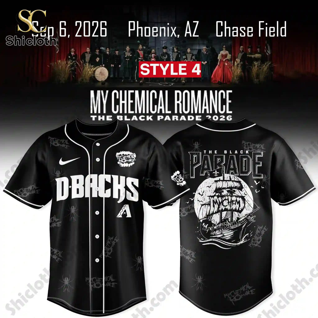 Arizona Diamondbacks x My Chemical Romance The Black Parade 2026 Jersey