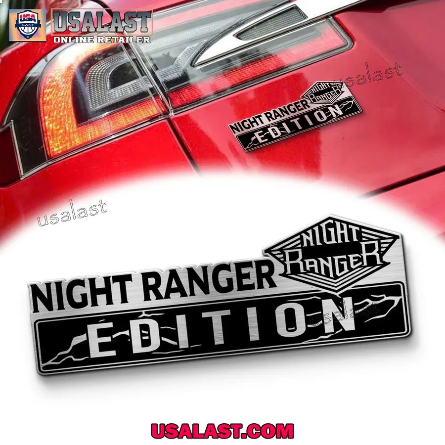 Night Ranger Rock Edition 3D Engraved Car Emblem Badge