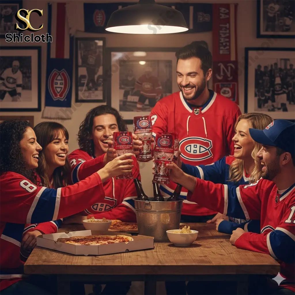 Montreal Canadiens 117Th Anniversary Commemorative Beer Glass
