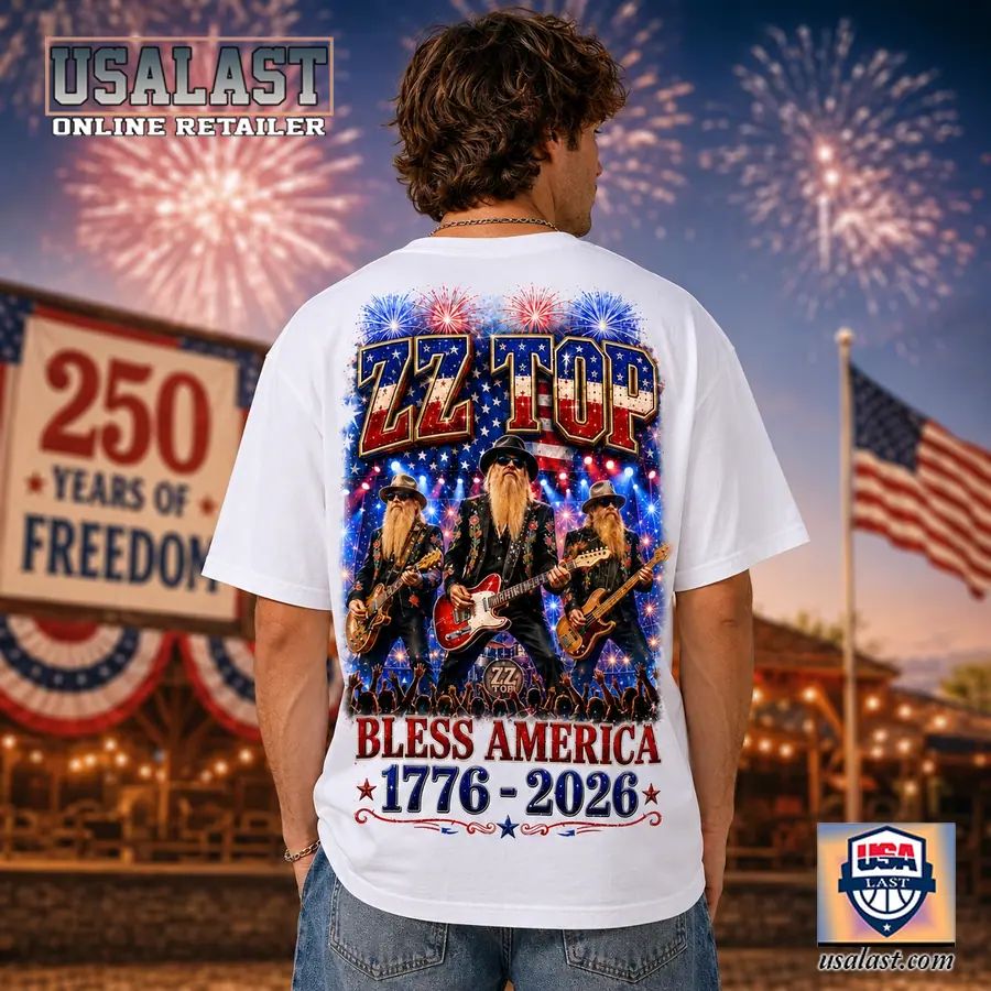 ZZ Top Bless America 250th Anniversary 3D T-Shirt