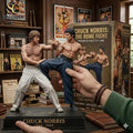 Chuck Norris vs Bruce Lee The Rome Fight Premium 3D Collector Figure