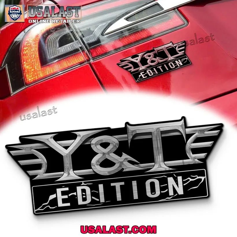 Y&T Rock Band Edition 3D Engraved Car Emblem Sticker