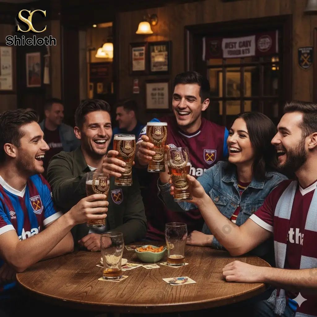West Ham United 130th Anniversary Commemorative Pilsner Beer Glass